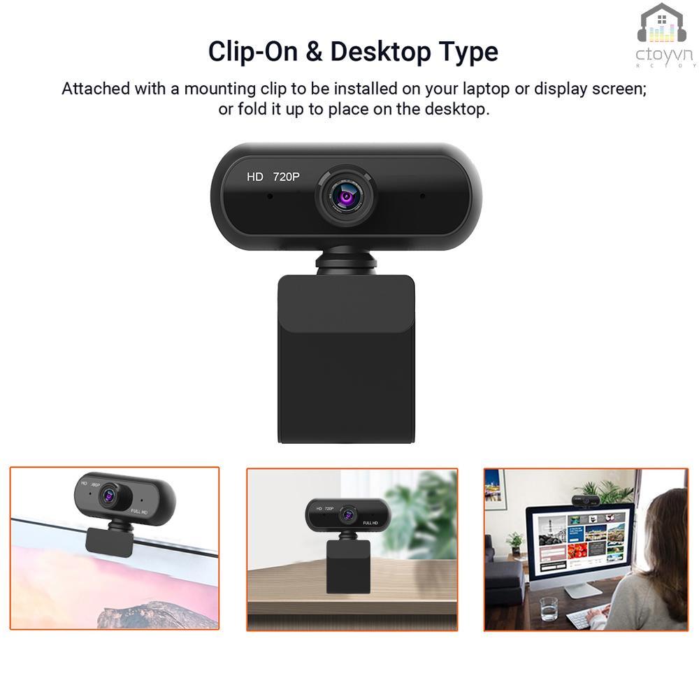 Webcam toàn diện HD 720P cổng USB 2.0 có micro cho laptop