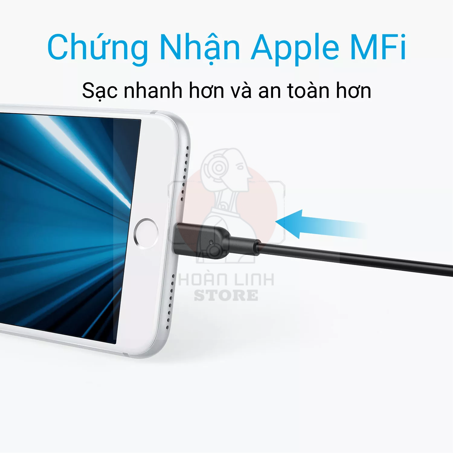 Cáp Sạc Cho iPhone Anker PowerLine II 0.9m - Anker A8432