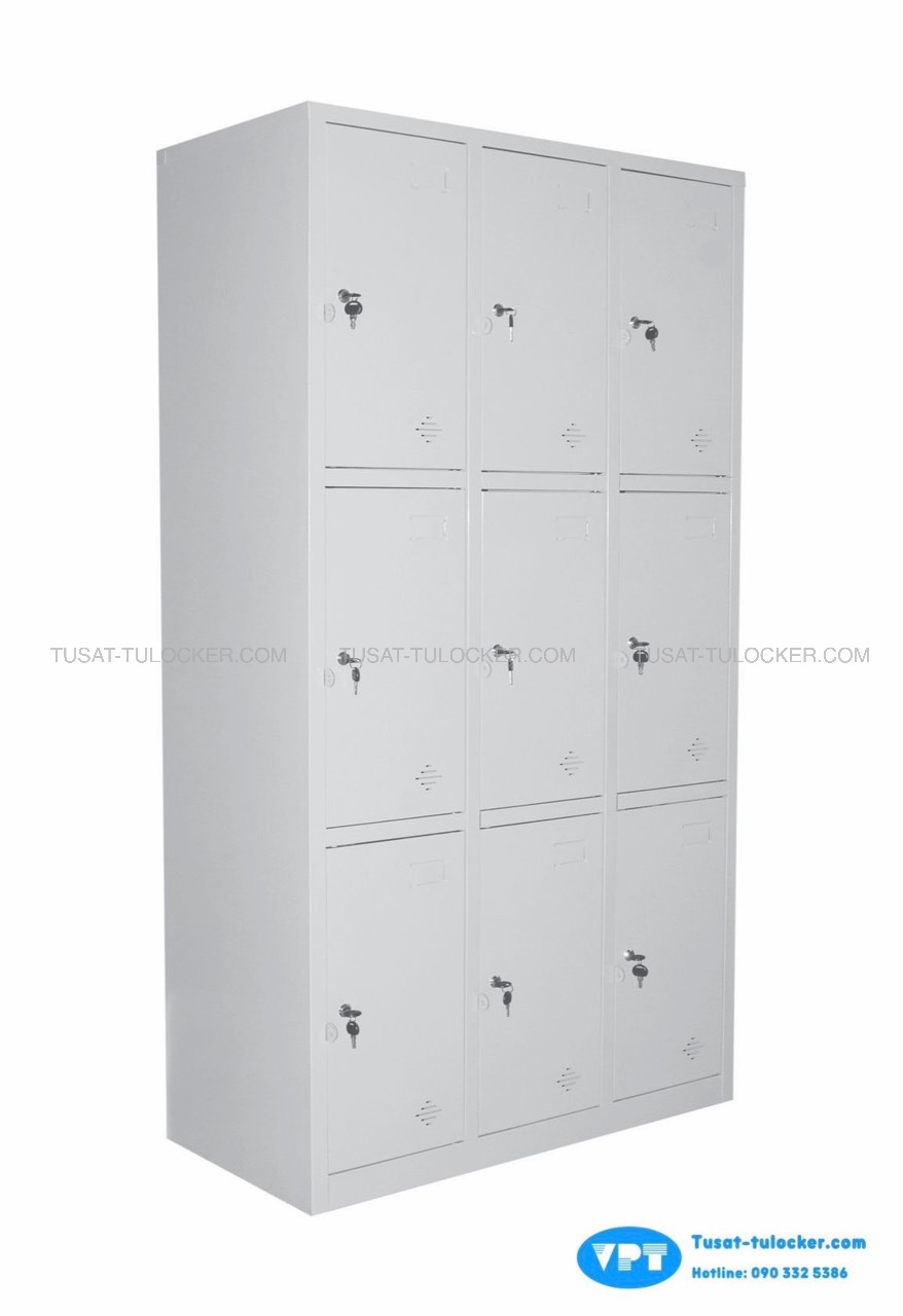 Tủ Locker 9 Cánh VPT 83-3K, Tủ Sắt 9 Cánh Sơn Tĩnh Điện Cao Cấp