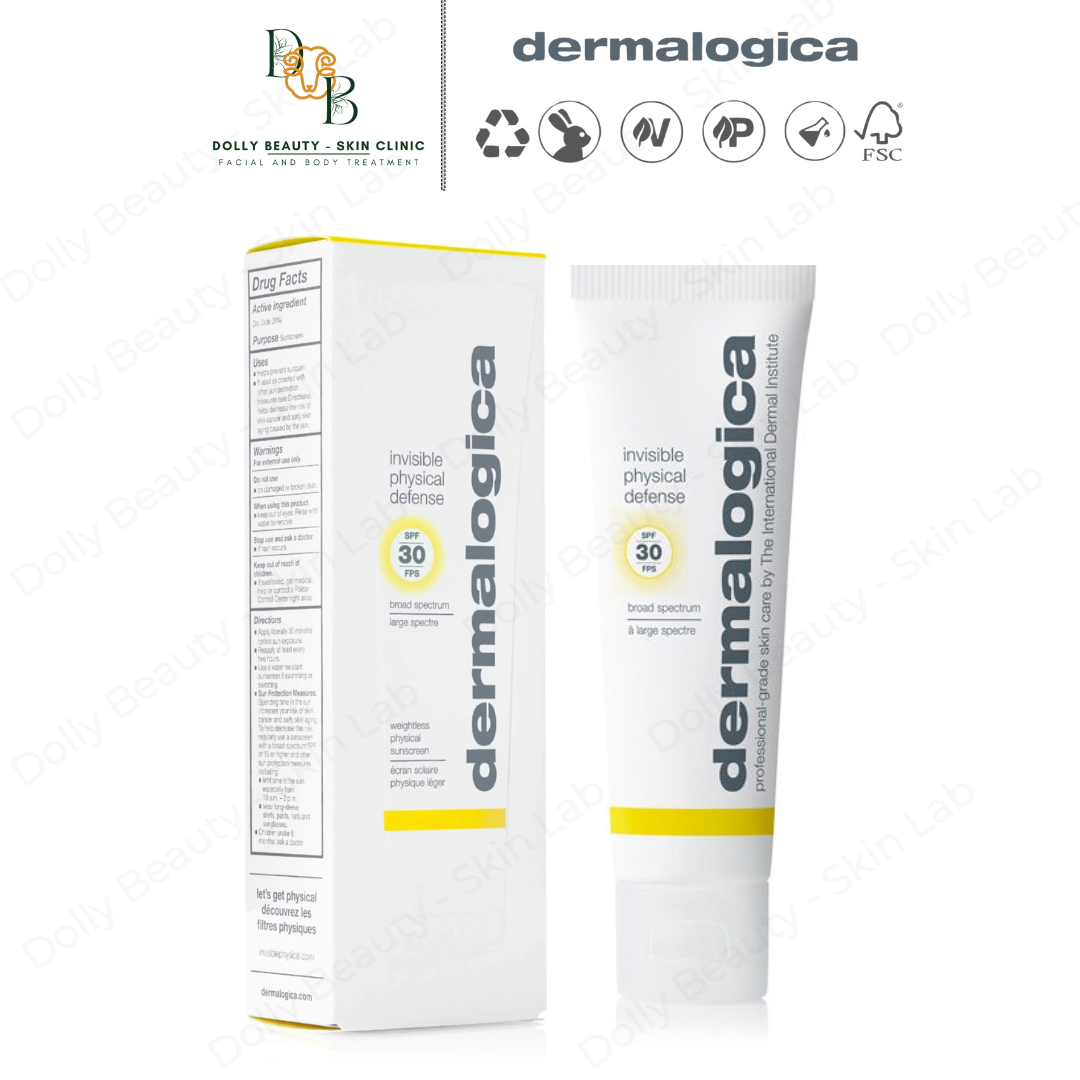 Kem chống nắng vật lý INVISIBLE PHYSICAL DEFENSE 50ml phù hợp với mọi loại da của Dermalogica - Dolly Beauty