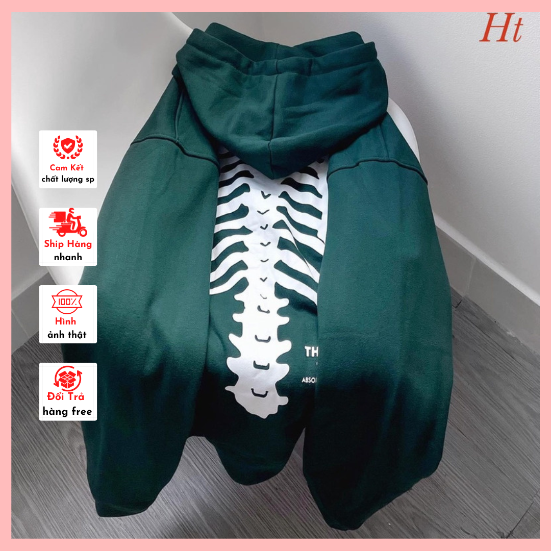 Áo hoodie bộ xương nam nữ unisex , form rộng phong cách trẻ trung cá tính