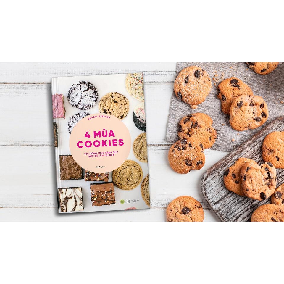 Sách  4 Mùa Cookies : 100 Công Thức Bánh Quy Siêu Dễ Làm Tại Nhà - Skybooks - BẢN QUYỀN