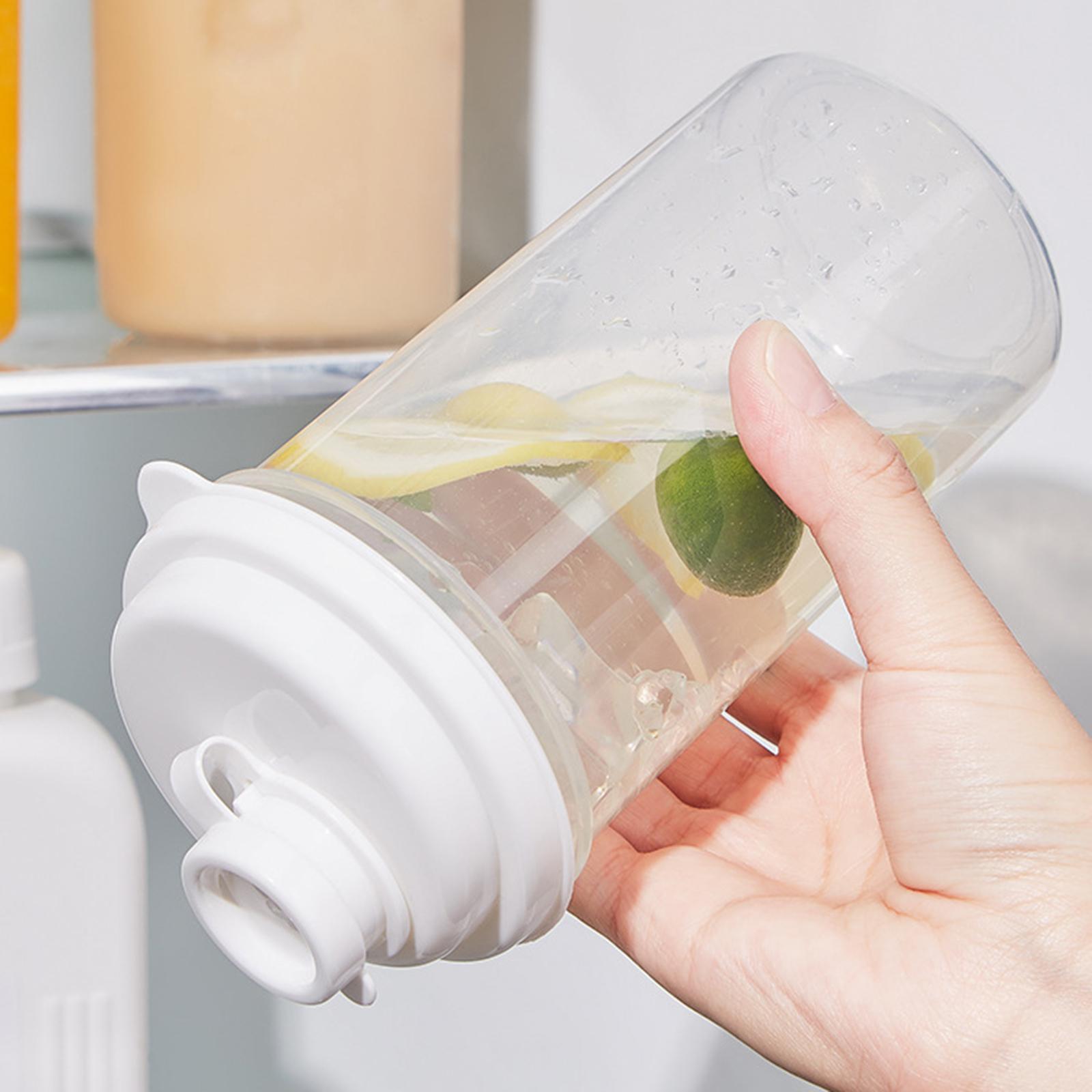 Transparent Drink Cup with Lid Container PP Water Bottle Cold Drink for Tea