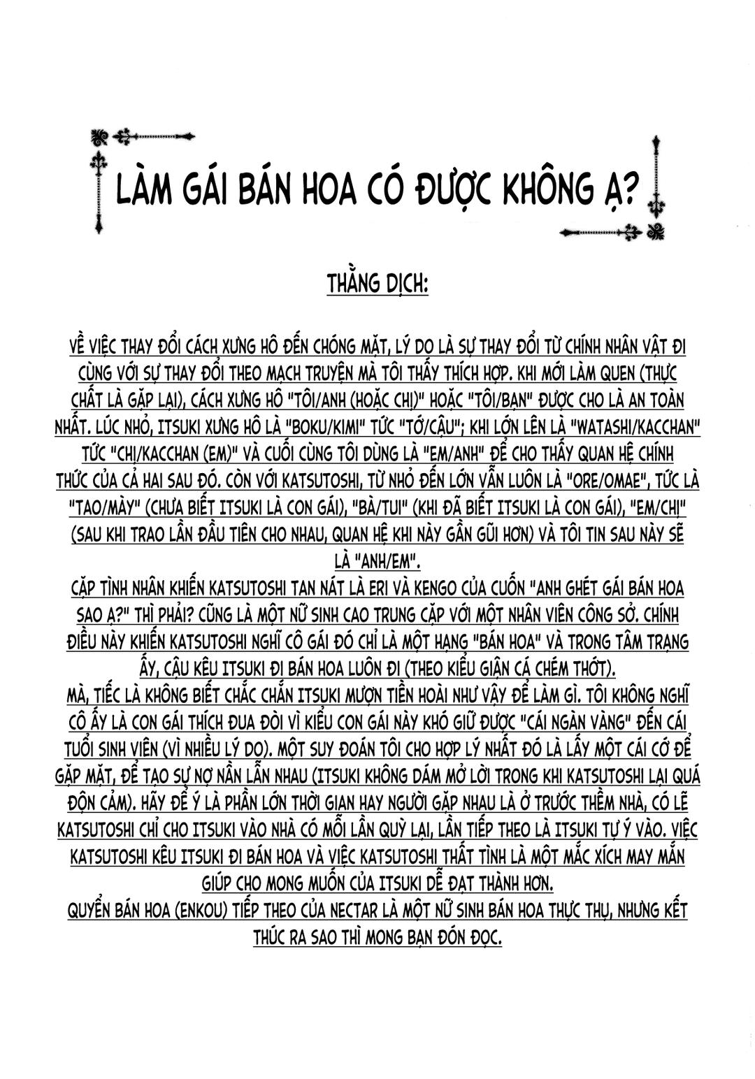 làm gái bán hoa được chứ? chapter 1 21