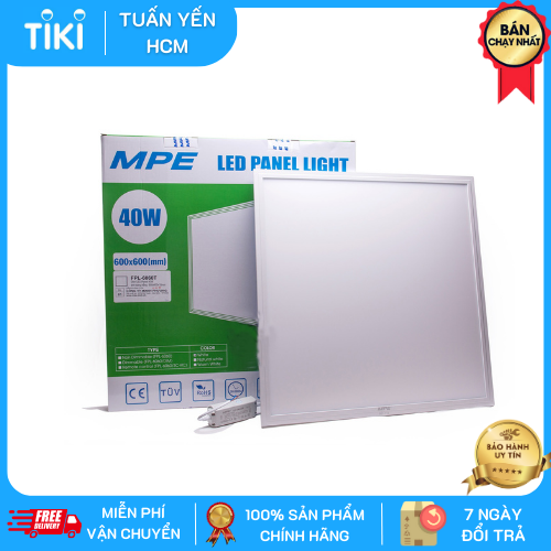 Đèn led Panel MPE FPL-6060 kích thước 60x60 ánh sáng trắng 6500K & vàng 3200K - Hàng chính hãng