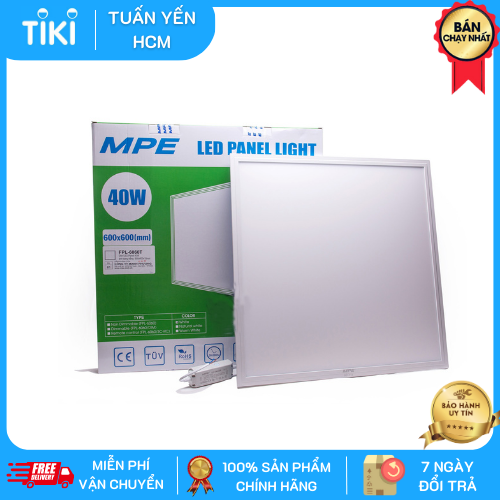 Đèn led Panel MPE FPL-6060 kích thước 60x60 ánh sáng trắng 6500K &amp; vàng 3200K - Hàng chính hãng