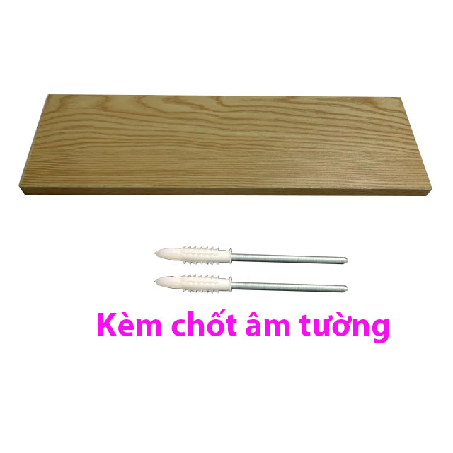 Kệ gỗ treo tường decor giá trang trí bằng thanh gỗ ngang gắn tường mini phòng khách phòng ngủ