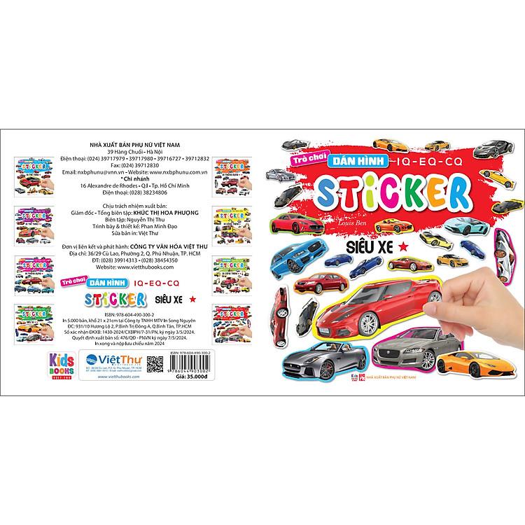 Sách Trò chơi dán hình IQ - EQ - CQ Sticker