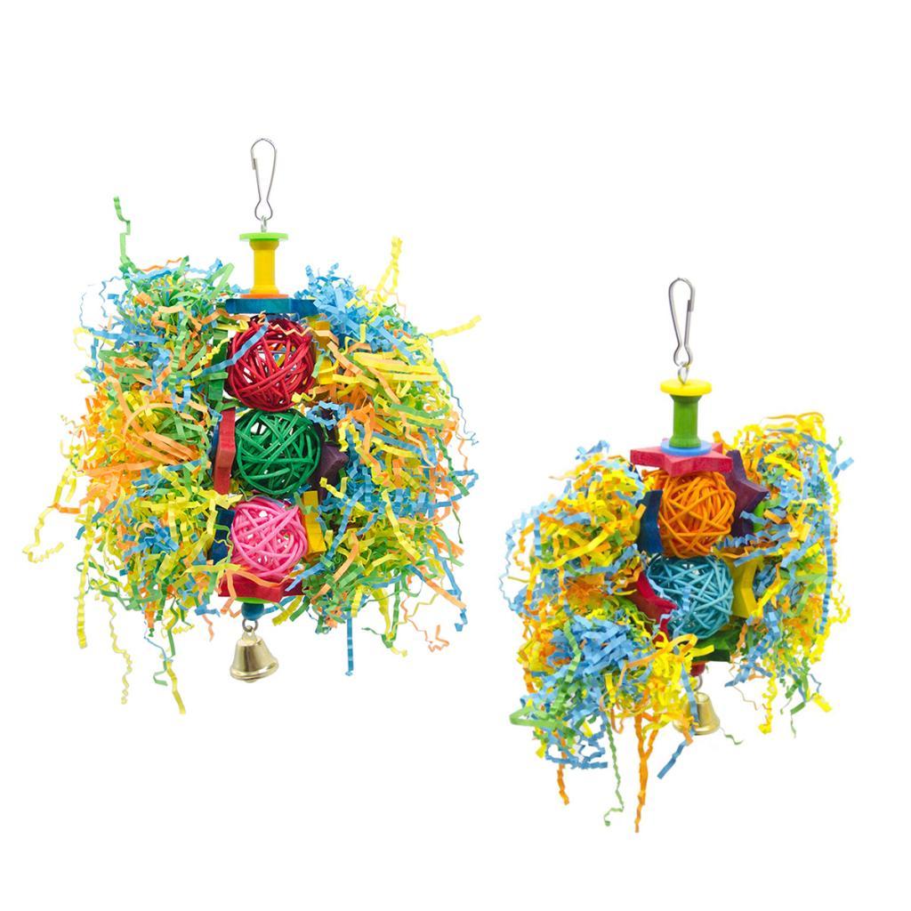 Bird Chewing Toys Foraging Hanging Toy For Small Medium Large Birds Parrot S