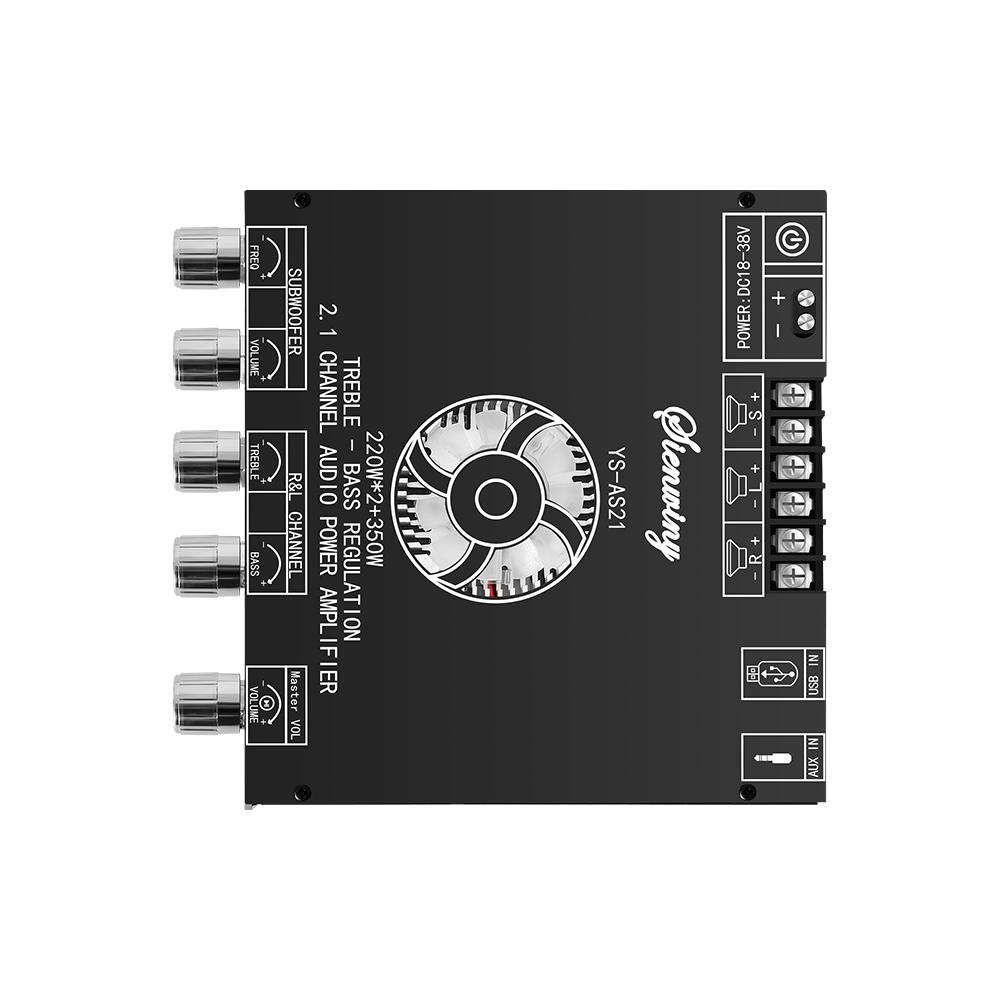 2.1 Channel BT 5.1 Digital Audio Amplifier Board Module High and Low Tone Subwoofer Support AUX Audio Input U disk