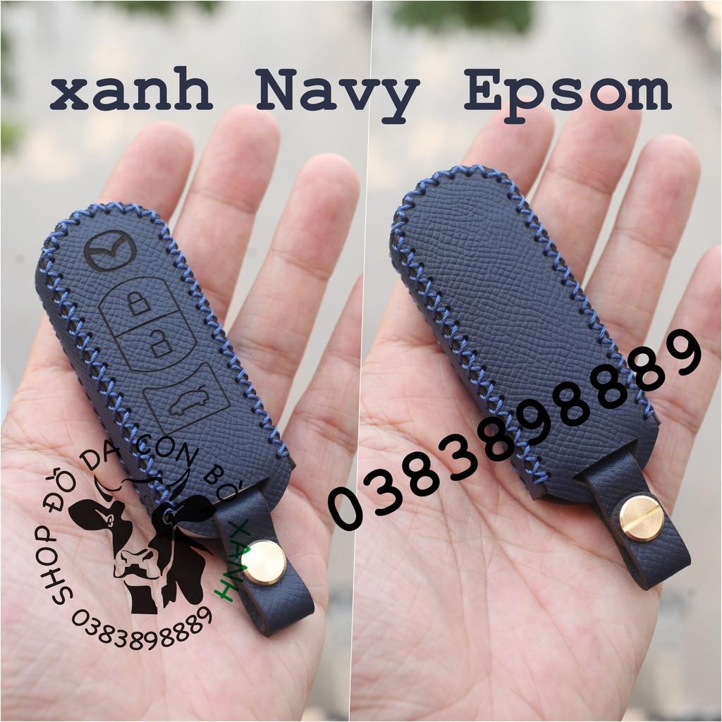 Bao da dành cho chìa khoá Mazda 2, Mazda 3, Mazda 6, CX5, CX8, CX9 handmade da thật 002