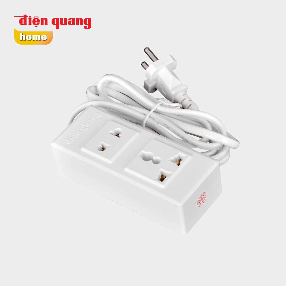 Ổ cắm Điện Quang ĐQ 001A-02 dây dài 5 mét
