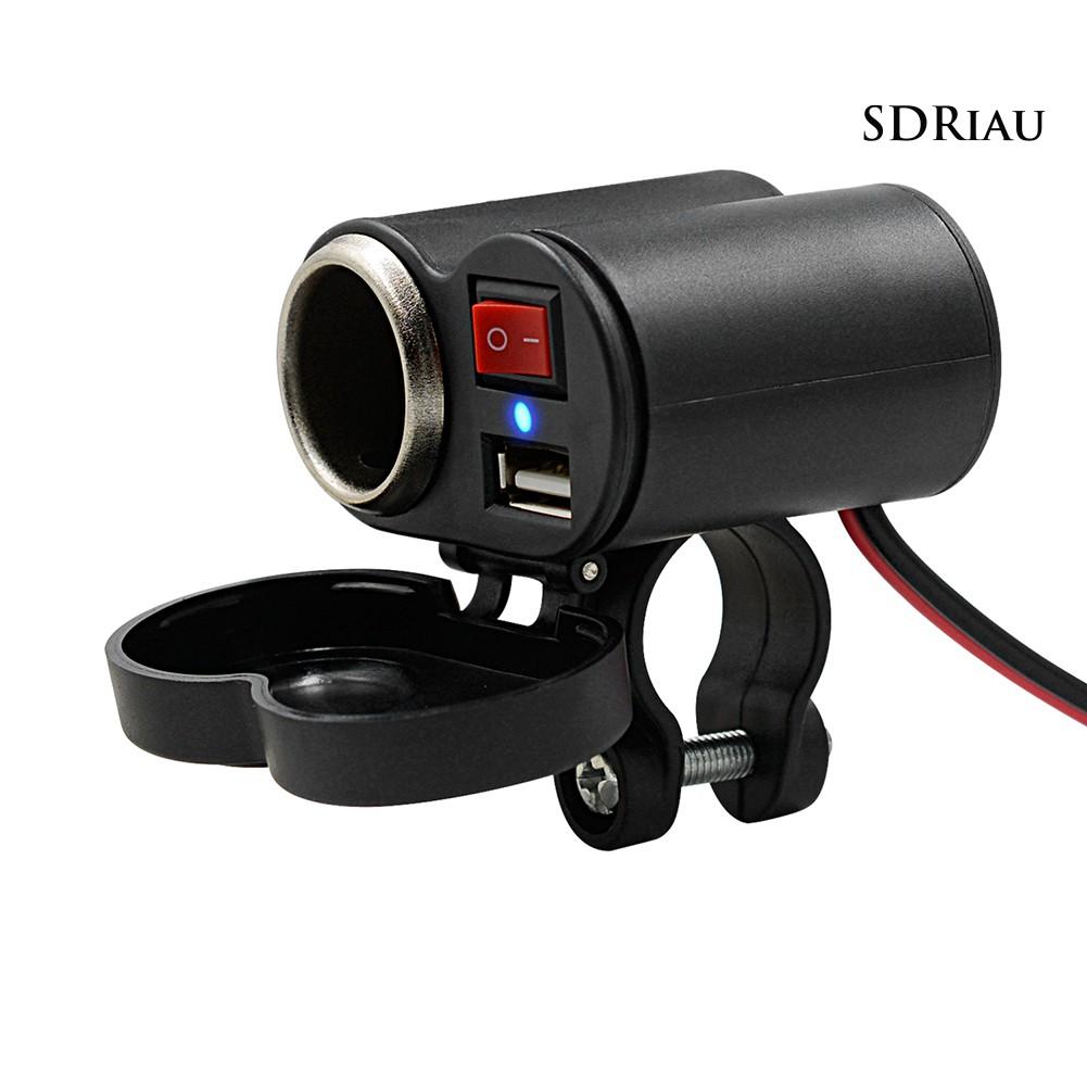 Tẩu Sạc Usb Đa Năng Trên Xe Mô Tô Tiện Dụng