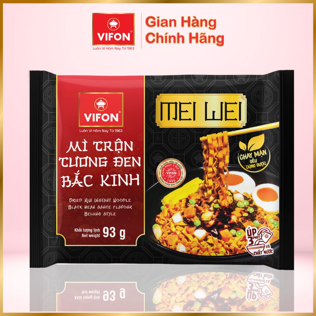 Mì Meiwei trộn cay tê tứ xuyên/ trộn tương đen bắc kinh VIFON 90gr/gói