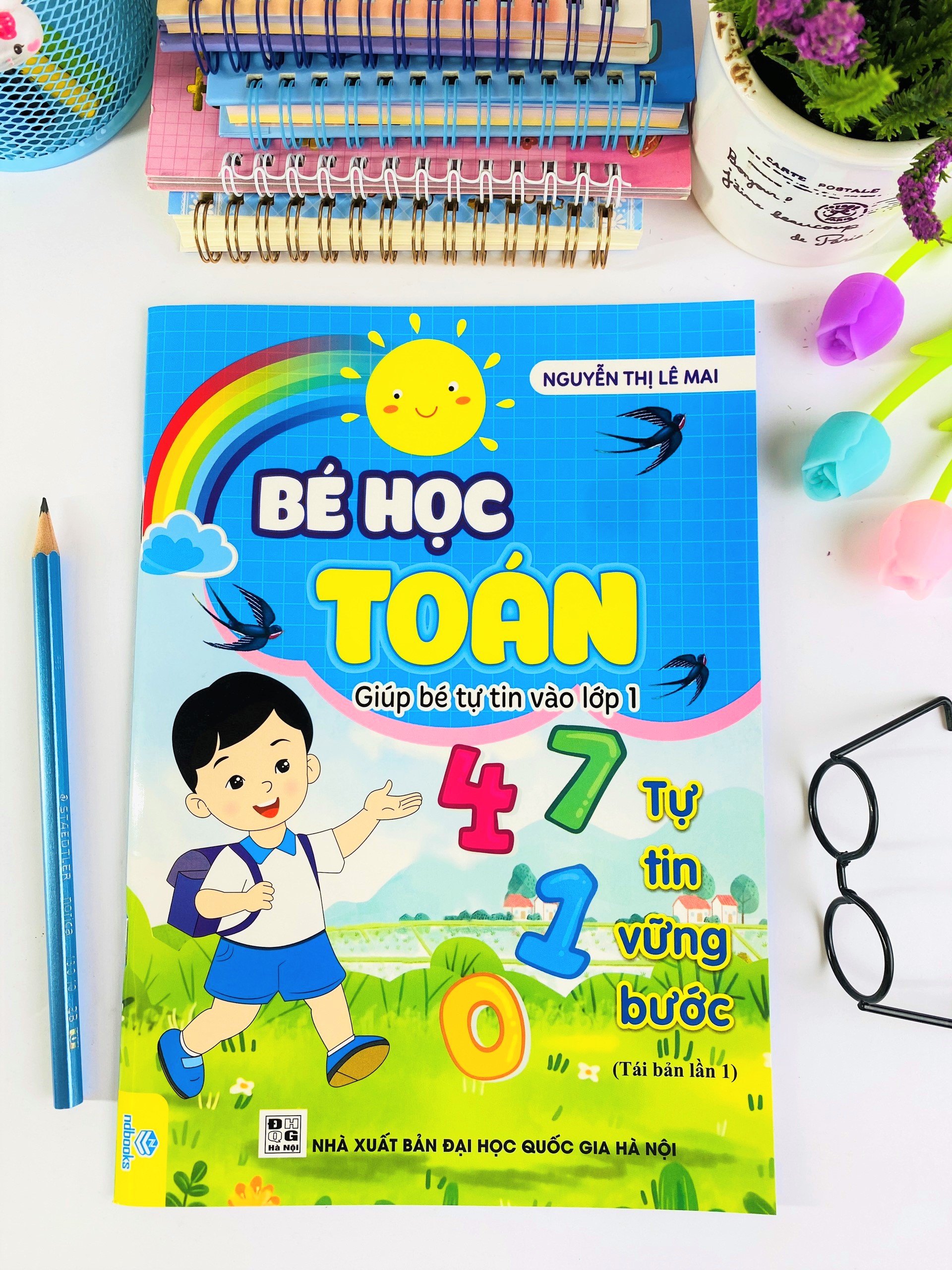 Sách - Combo 6 cuốn: Bé học Toán, Bé tập Tô Tập Viết, Bé Tập Viết - Giúp bé tự tin vào lớp 1 (Ng T. Lê Mai) - Ndbooks