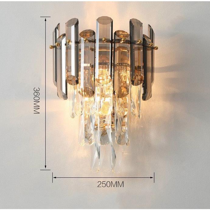 Đèn tường pha lê cao cấp trang trí nội thất hiện đại, sang trọng - kèm bóng LED chuyên dụng.