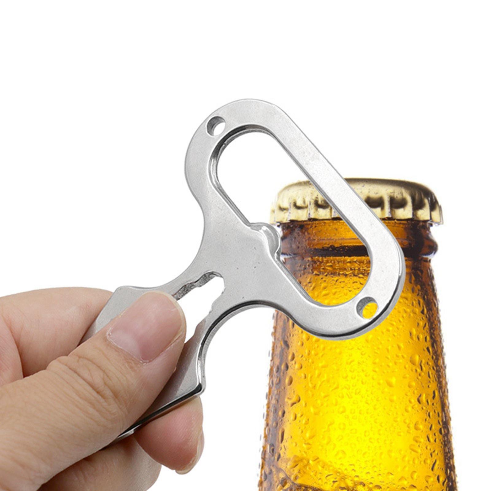 Mini Wrench Keychain Bottle Opener Screwdriver Outdoor Multifunctional Tools