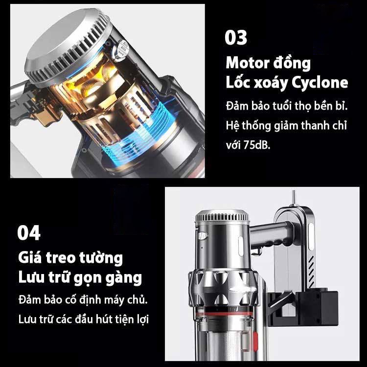 Máy hút bụi cầm tay có dây SOKANY công suất 2000W - Hàng chính hãng