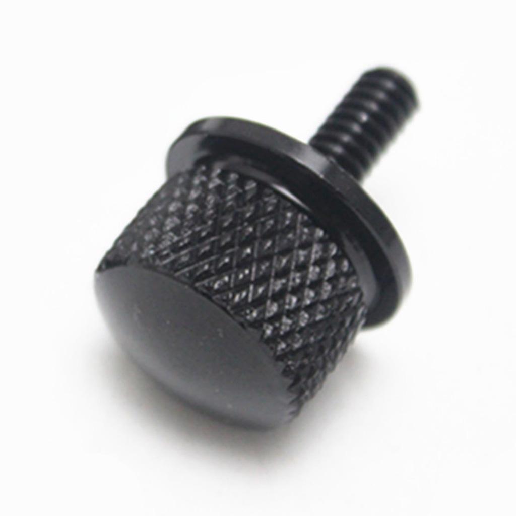 4x1/4" CNC Seat Mount Bolt Screw Cap For Harley Dyna Sportster Black