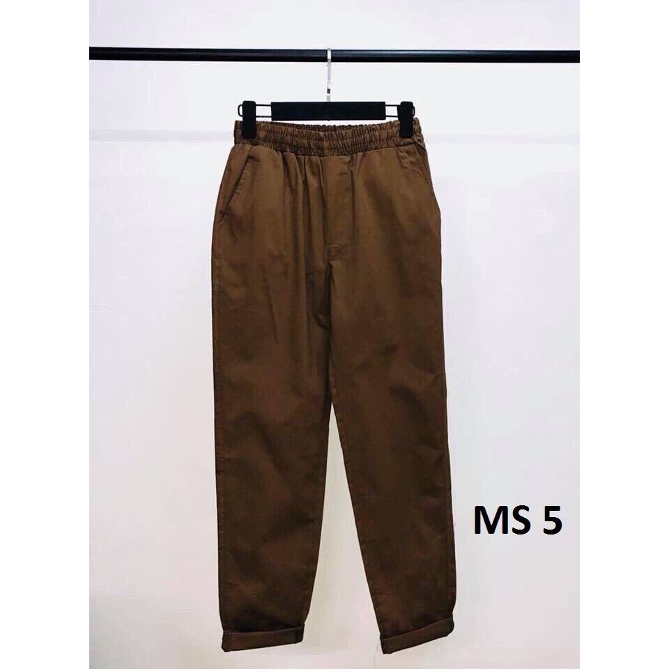 QUẦN KAKI BASIC NAM NỮ - QUẦN CẶP KAKI TRƠN 