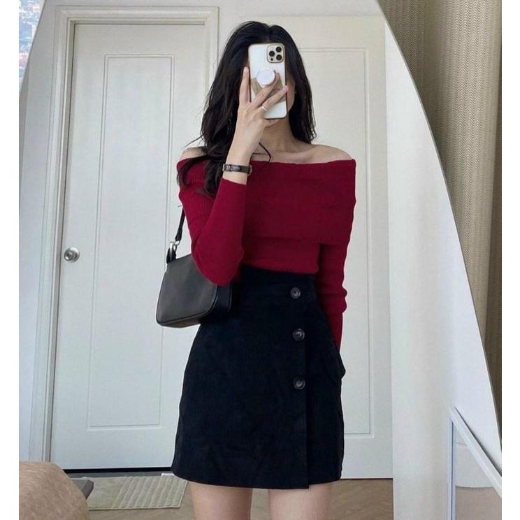SET ÁO GÂN BẸT VAI CHÂN VÁY