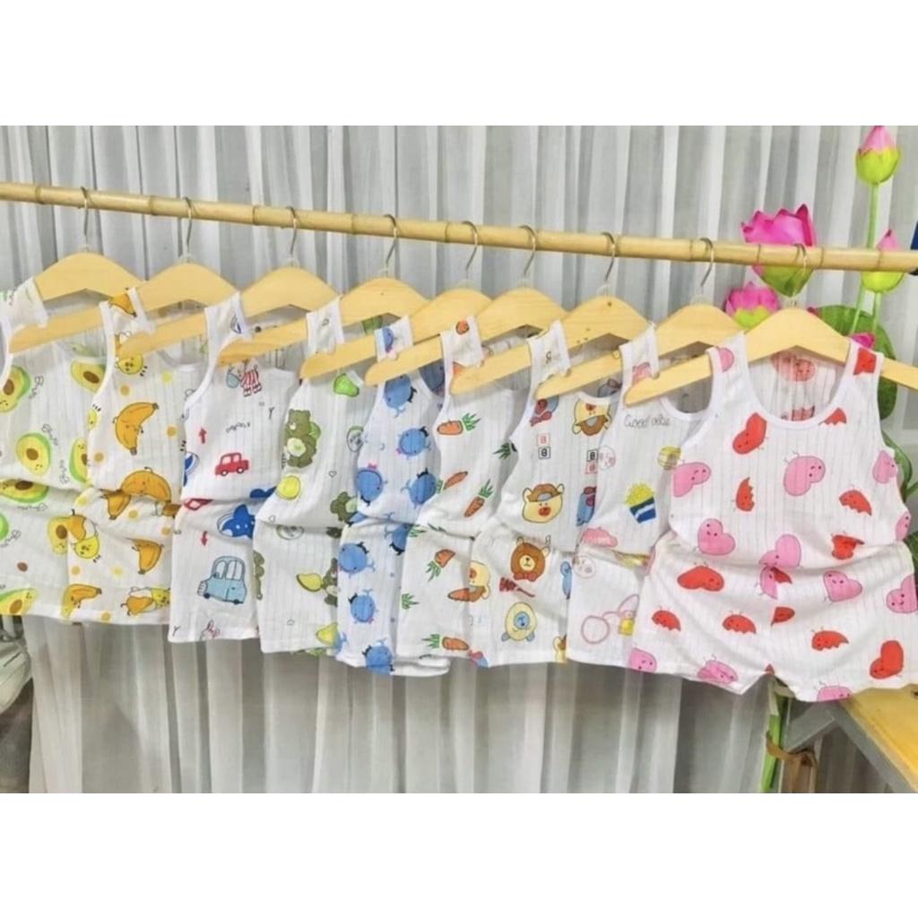 Bộ Cotton Giấy Size Nhí Cho Bé Diện Hè