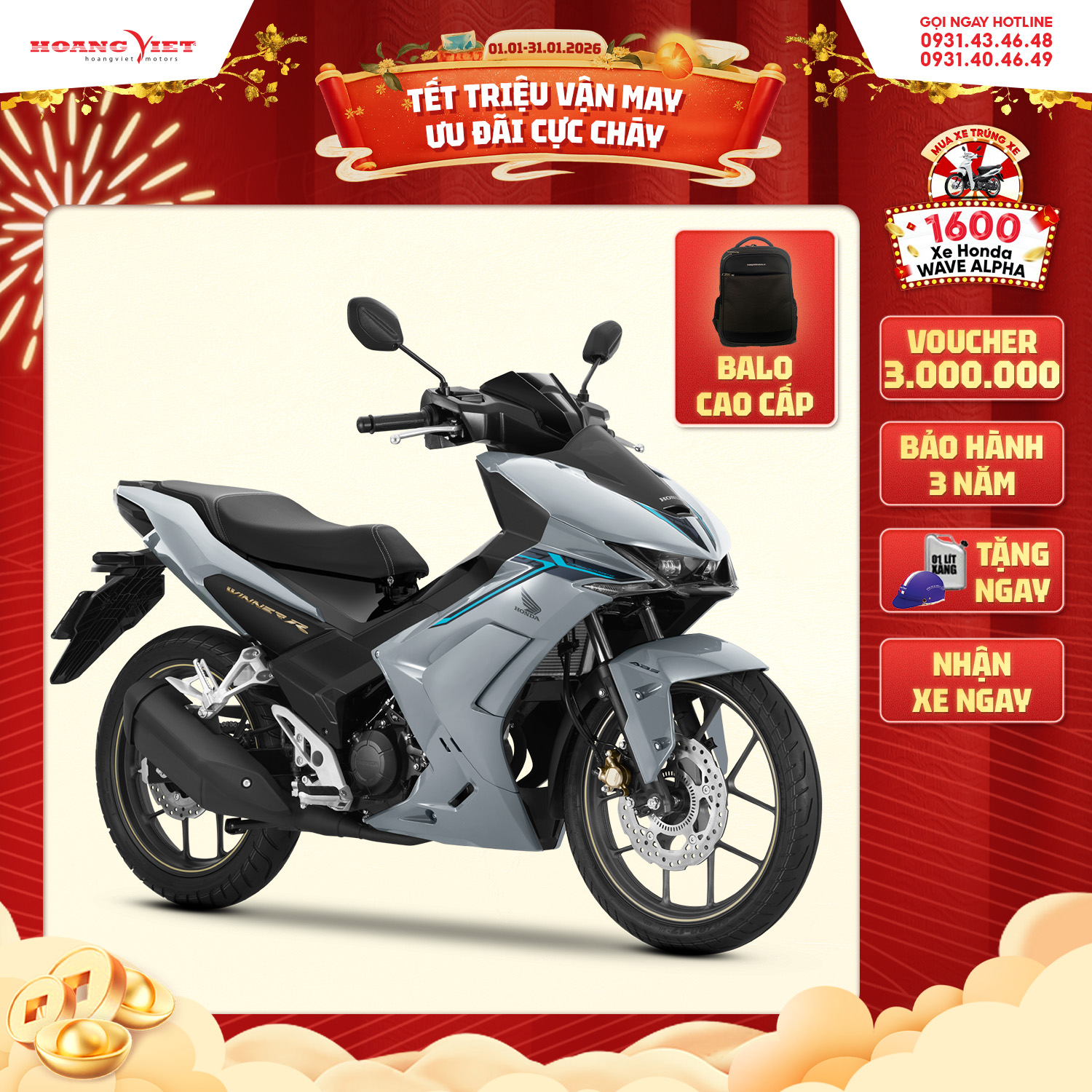 Xe Máy Honda Winner R 2026 - Phiên Bản Đặc Biệt