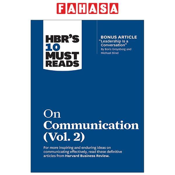 HBR's 10 Must Reads: On Communication Vol. 2