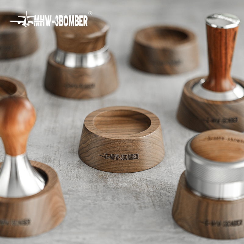 Đế Giá Đỡ Tamper MHW-3BOMBER Gỗ Óc Chó WALNUT  WALNUT TAMPER HOLDER STATION