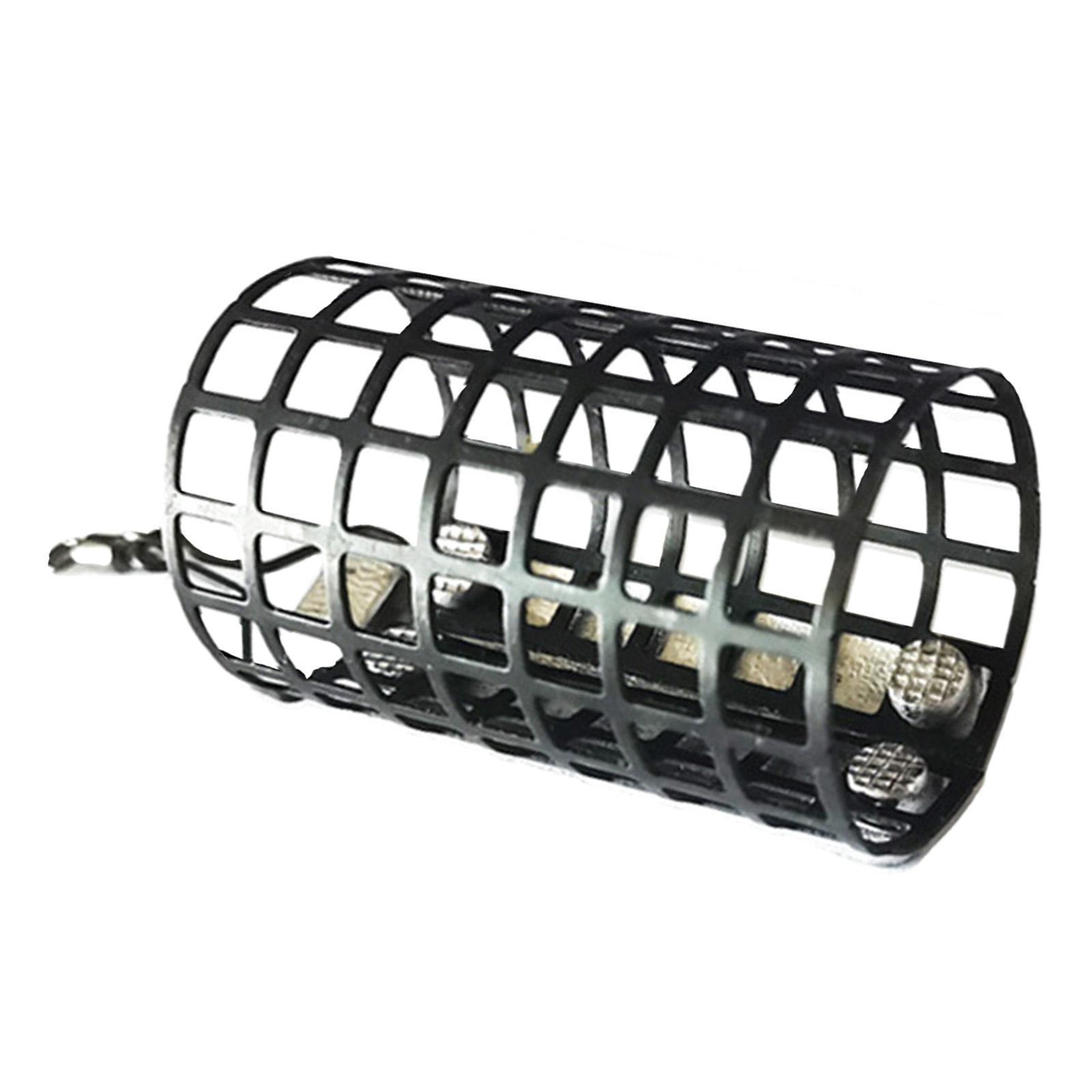 Metal Feeder Cage with Swivel Feeder Holder Round for Carp Fishing Accessory