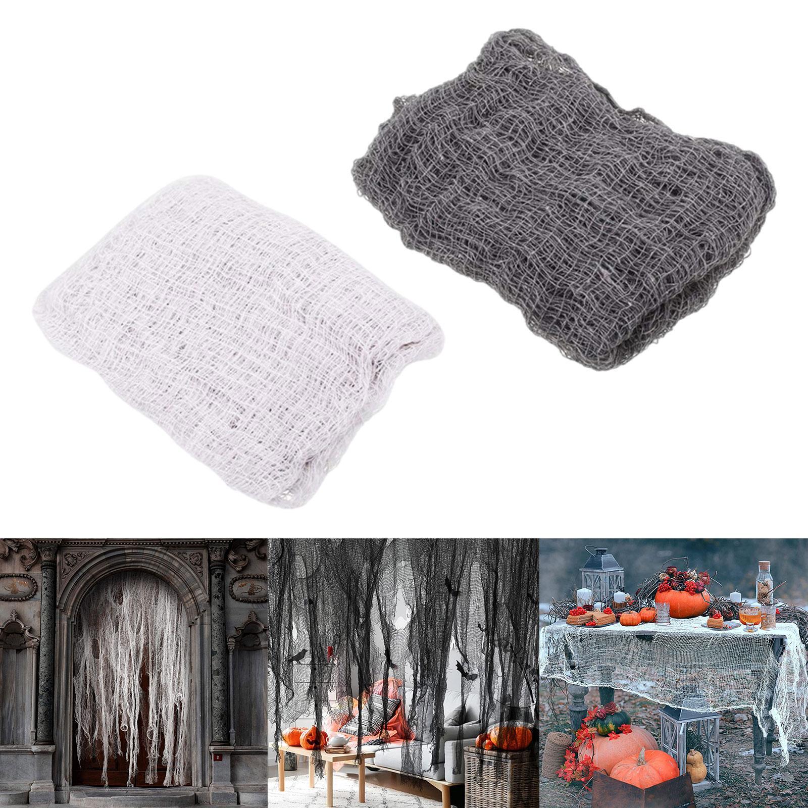 2Pcs Halloween Scary Gauze Cloth Hanging for Halloween Party Indoor Ceilings
