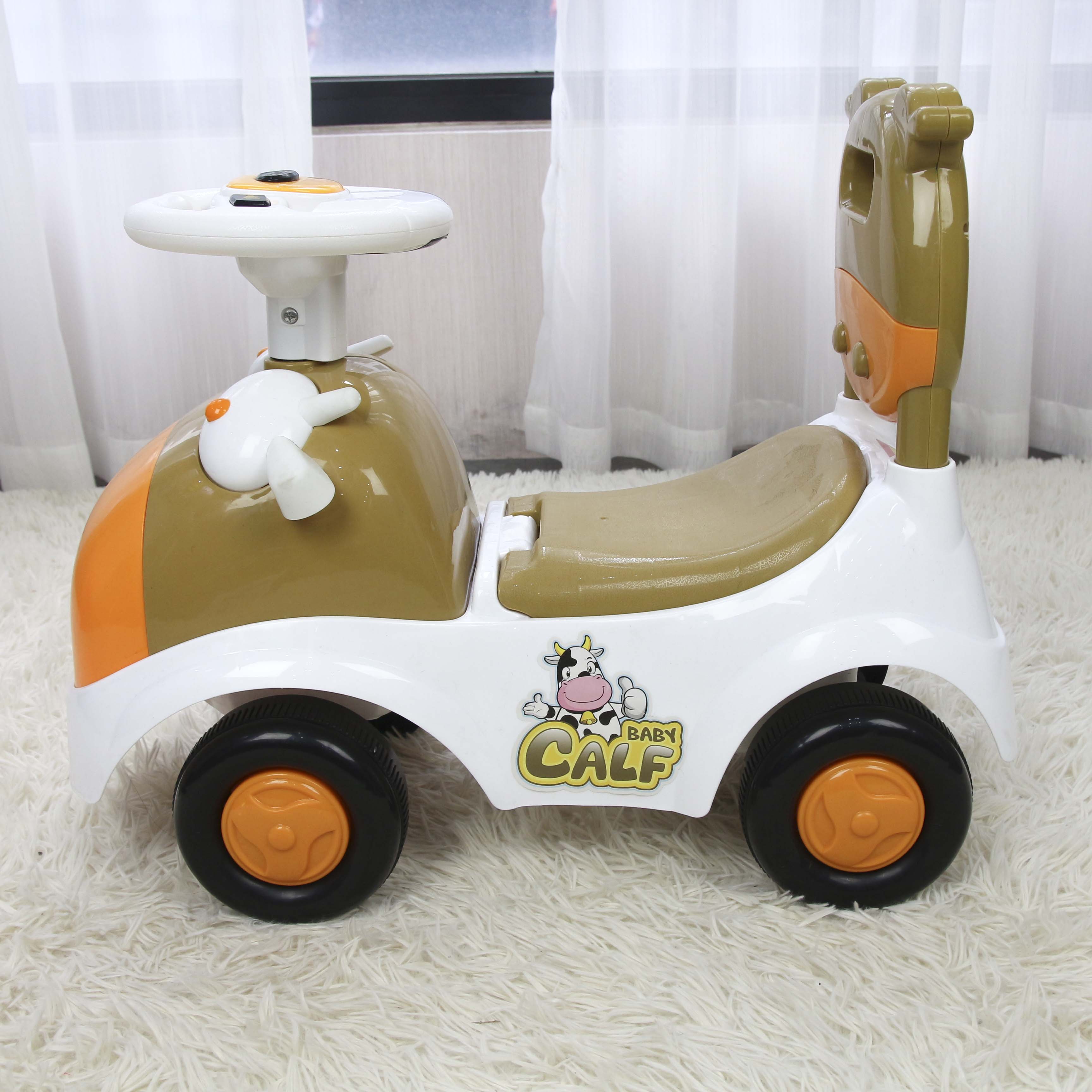 Xe chòi chân kiêm bám tập đi cho bé có đèn nhạc và khoang đựng đồ HT-5526 Toys House, nhựa ABS an toàn