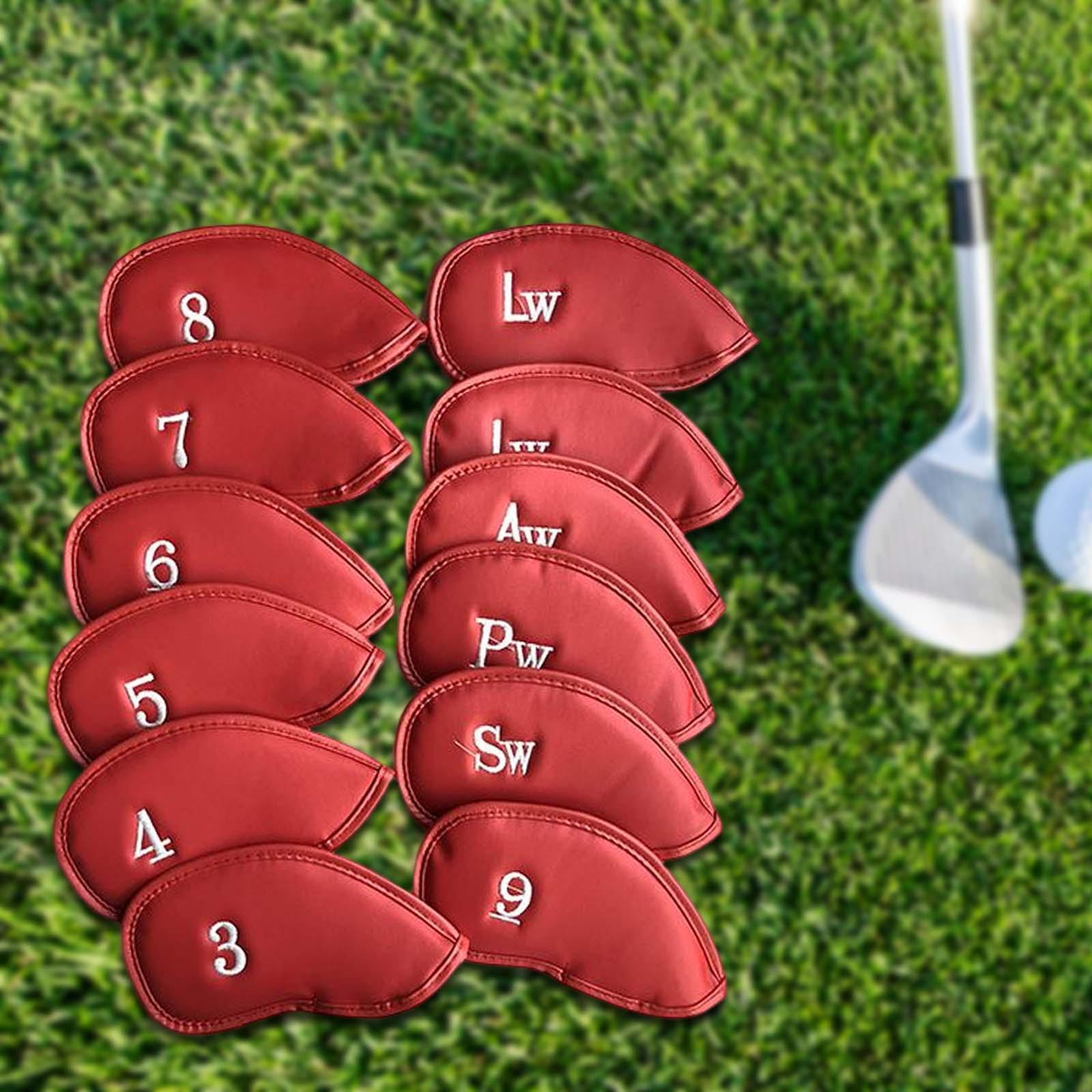 12x Golf Iron Headcover Golf Club Head Covers Protective Sleeve Anti Scratch