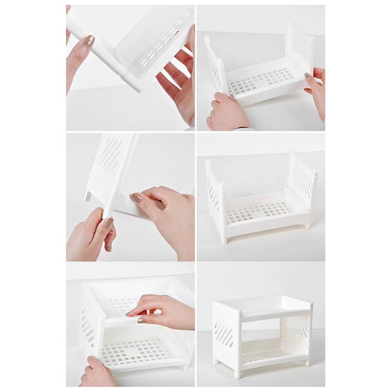 Kệ đựng đồ mỹ phẩm 2 tầng tiện lợi
