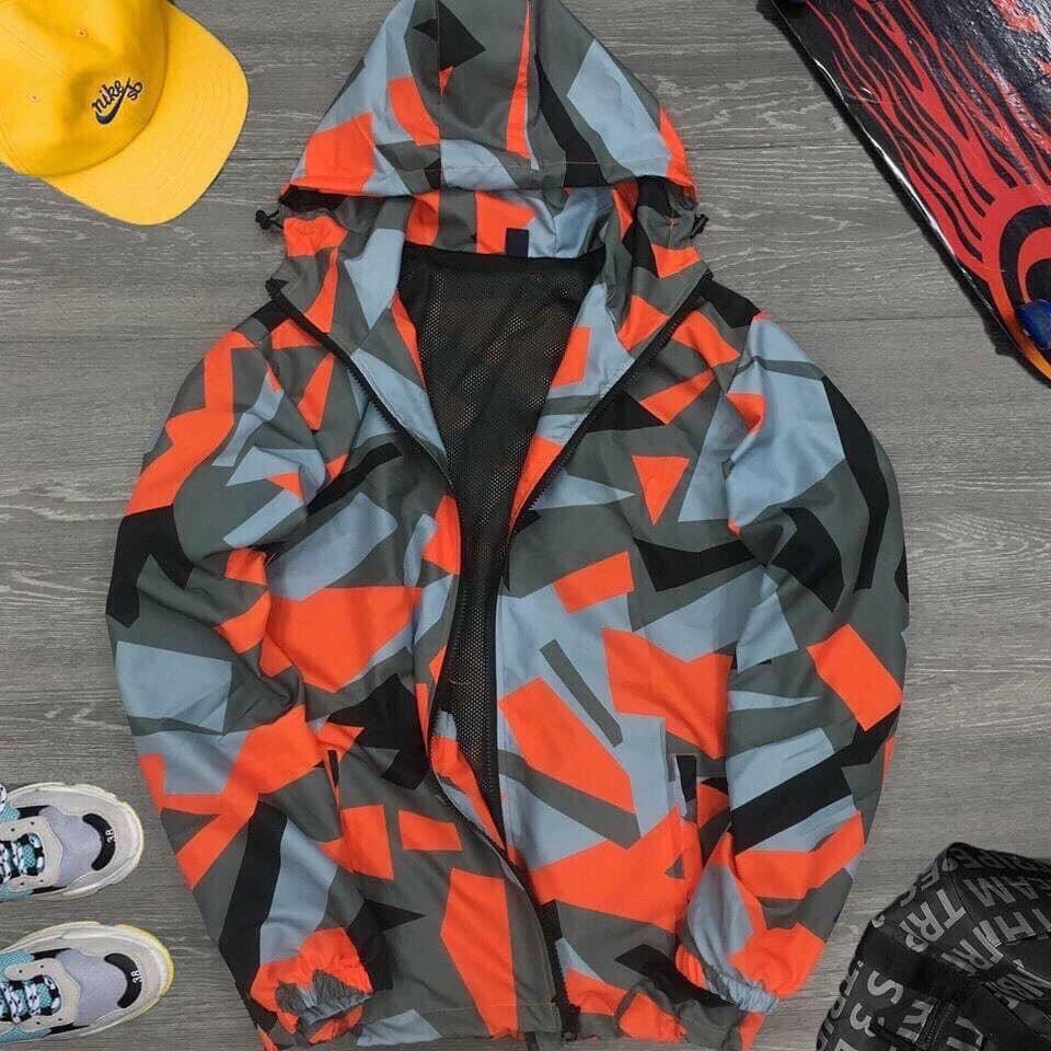 ÁO KHOÁC DÙ NAM CÓ NÓN HỌA TIẾT