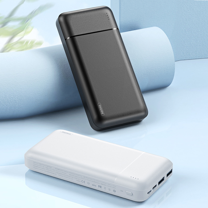 Pin Dự Phòng 20000mah Remax RPP-166 Lango Series Fast Charing 2.1A tích hợp 2 cổng USB - Hàng nhập khẩu