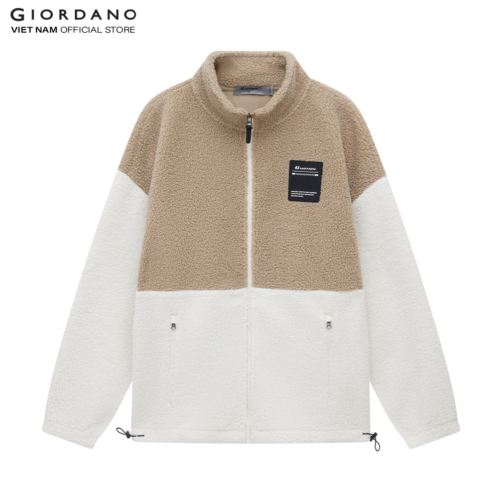 Áo Khoác Nam Lông Cừu Fleece Jacket Giordano 01072826/ 01072831