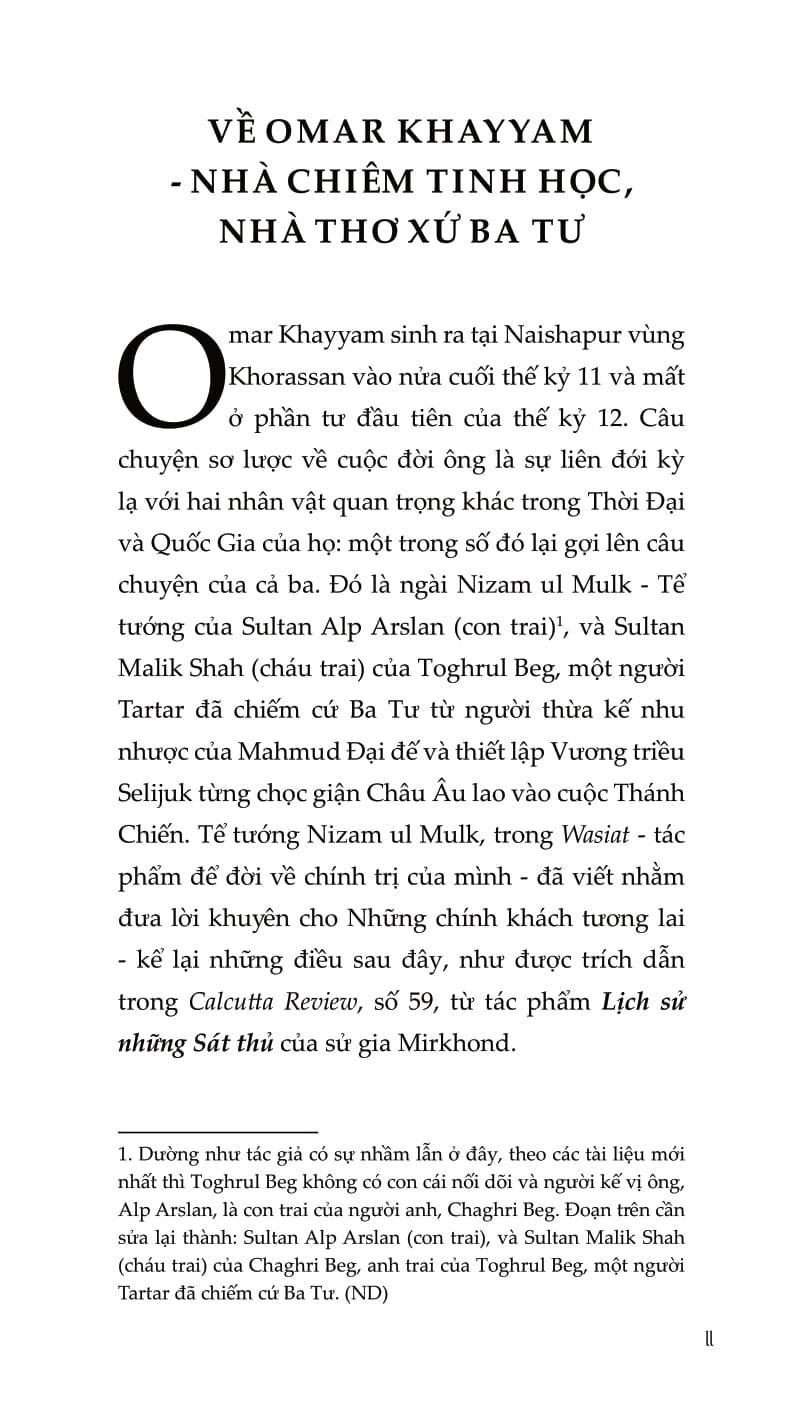 Đến Tựa Nước Chảy, Đi Tựa Gió Phiêu - Thơ Rubaiyat