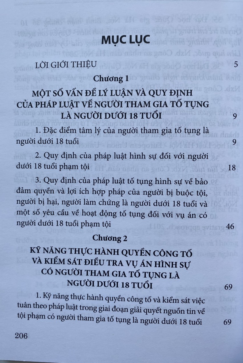 Kỹ Năng Thực Hành Quyền Công Tố, Kiểm Sát  Điều Tra, Kiểm Sát Xét Xử Sơ Thẩm Vụ Án Hình Sự Có Người Tham Gia Tố Tụng Là Người Dưới 18 Tuổi