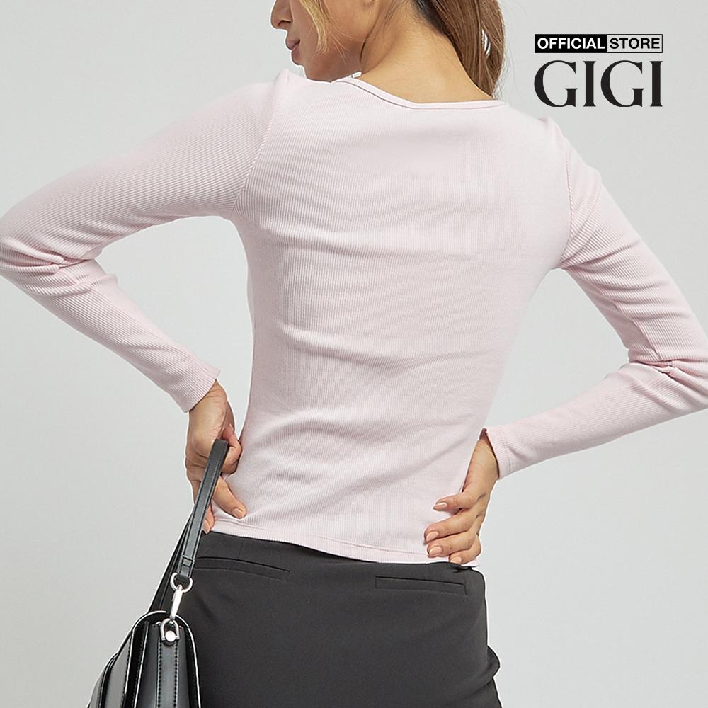 GIGI - Áo thun nữ tay dài phom ôm thời trang G1203T221226