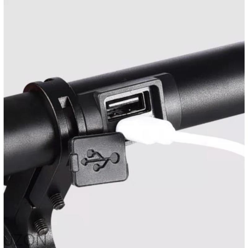 Giá Đỡ Đèn Pha/Đèn Pha USB Loại C Gắn Tay Lái Xe Đạp