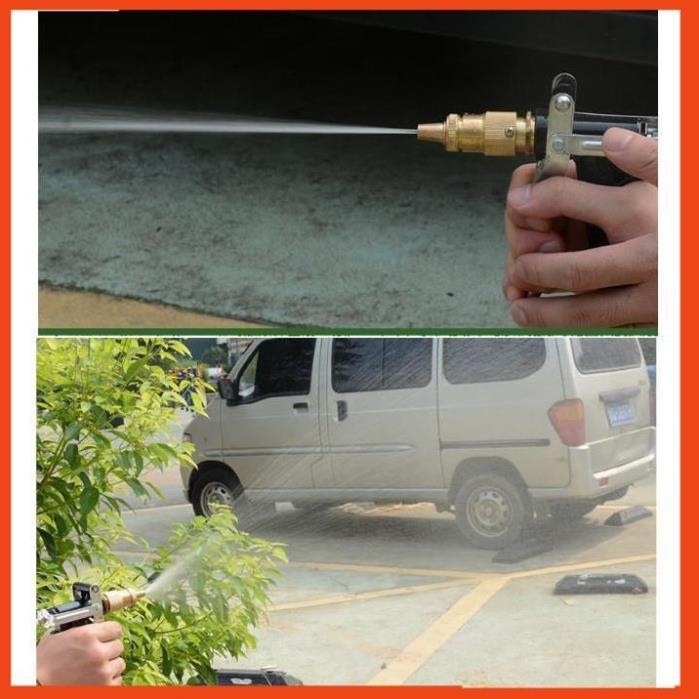 Bộ dây vòi xịt nước tưới cây rửa xe,tăng áp 3 lần, loại 3-5m 206846