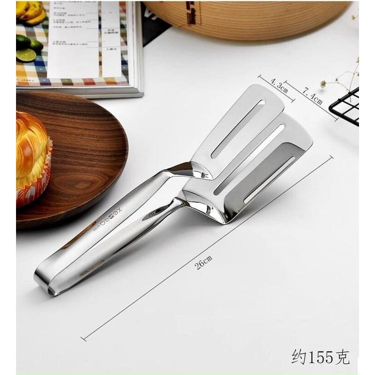 Kẹp Gắp Đồ Ăn Bằng Inox ,Chiên Xẻng Nướng , Gắp Đồ Nóng Như Bít Tết, Cá Rán, Thịt Nướng Tiện Dụng
