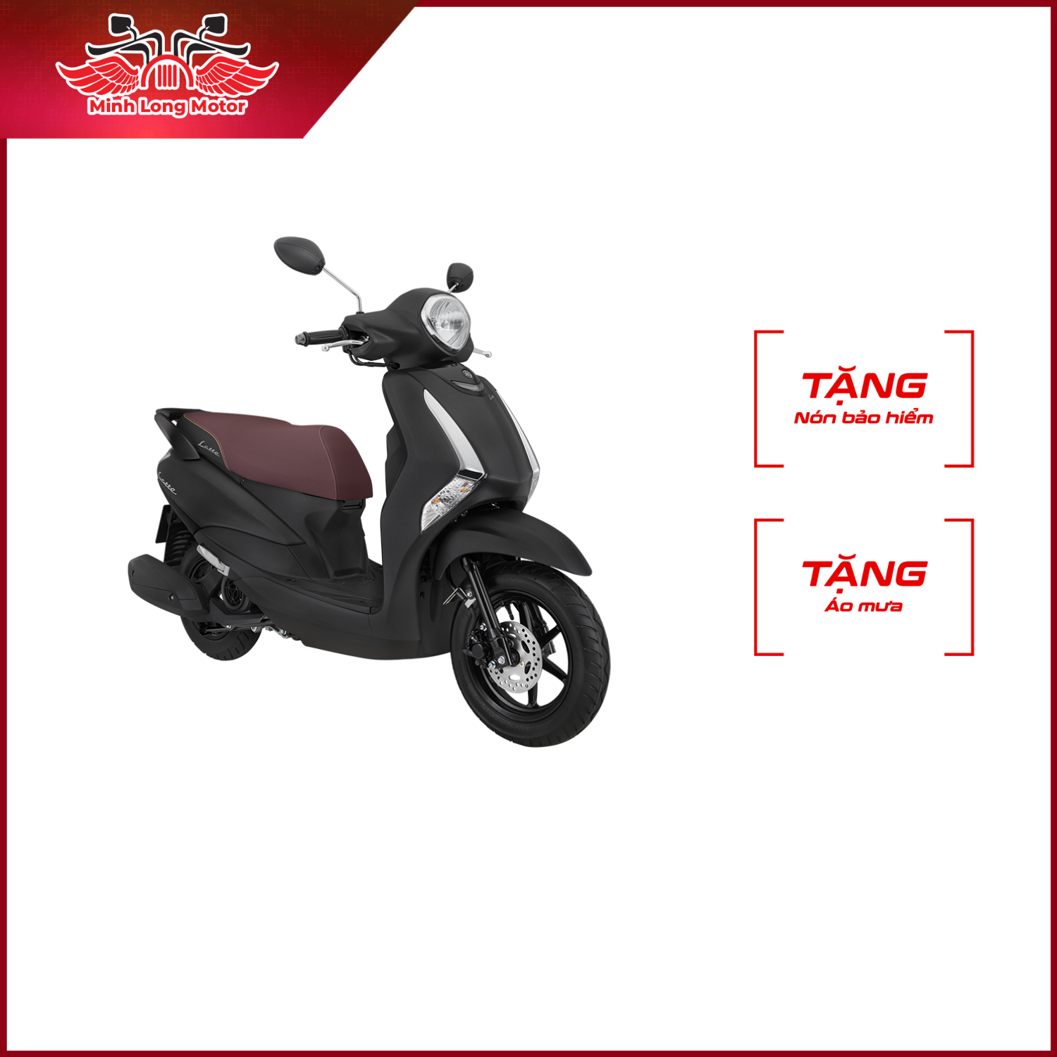 Xe Tay Ga Yamaha Latte 125 - 2024 - Tiêu chuẩn màu mới - Đen