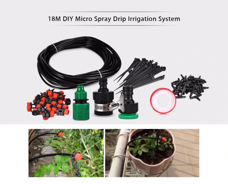 Bộ KIT hệ thống nhỏ giọt 30 chậu kèm 30m dây và phụ kiện