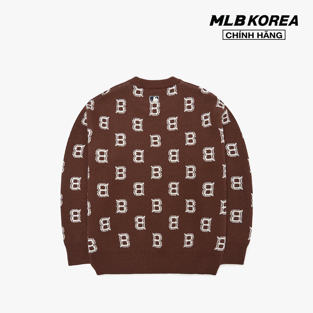 MLB - Áo sweater phom suông tay dài Classic Monogram Overfit 3AKPM0126-43BRD