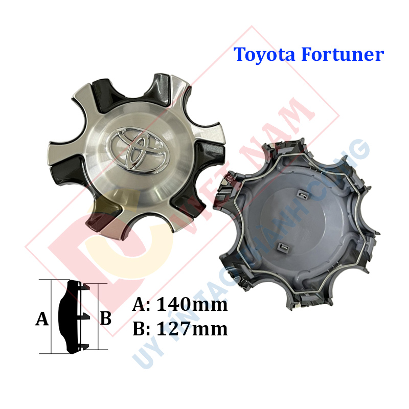 Logo chụp mâm, ốp lazang bánh xe ô tô Toyota Fortuner TY-504