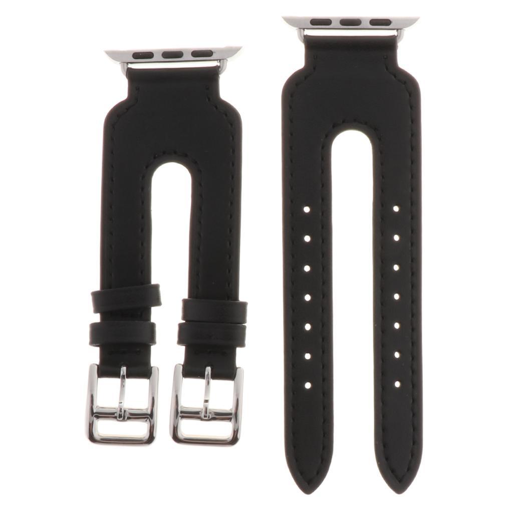 38mm Genuine Leather Strap Band Bracelet For Apple Watch