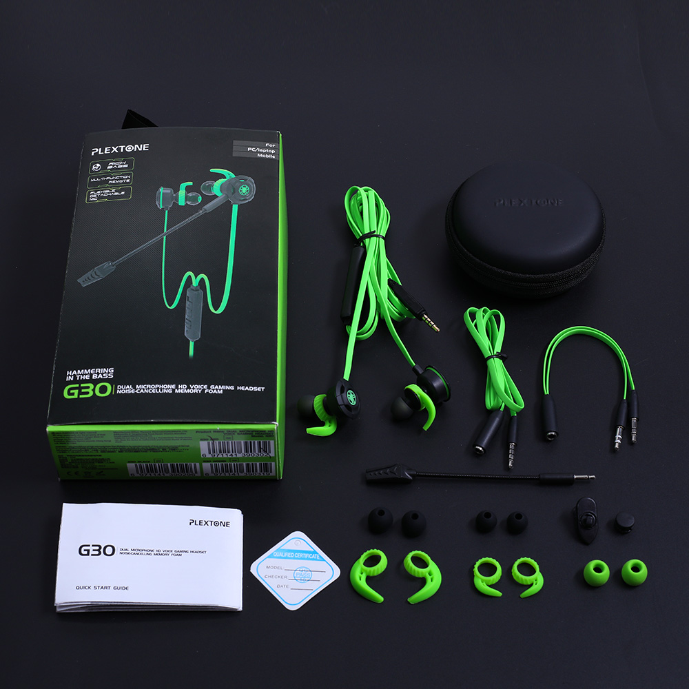 Tai nghe có dây nhét tai cao cấp Plextone G30 có mic tháo rời được, tai phone gaming có thiết kế in ear siêu nhỏ gọn dùng cho Game thủ chuyên nghệp chơi Game trên Điện Thoại và Máy Tính. - Hàng Chính Hãng.