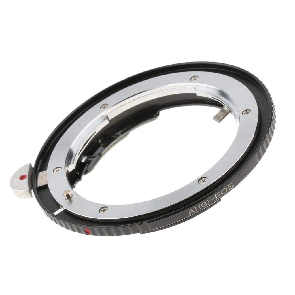 Camera Lens Mount Adapter Ring for Nikon AI to for Canon EOS Lenses Converter with Chip Special Locking Device